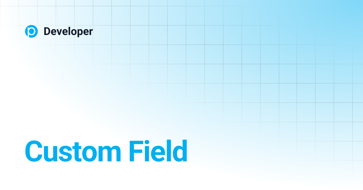 Custom Field | Developer