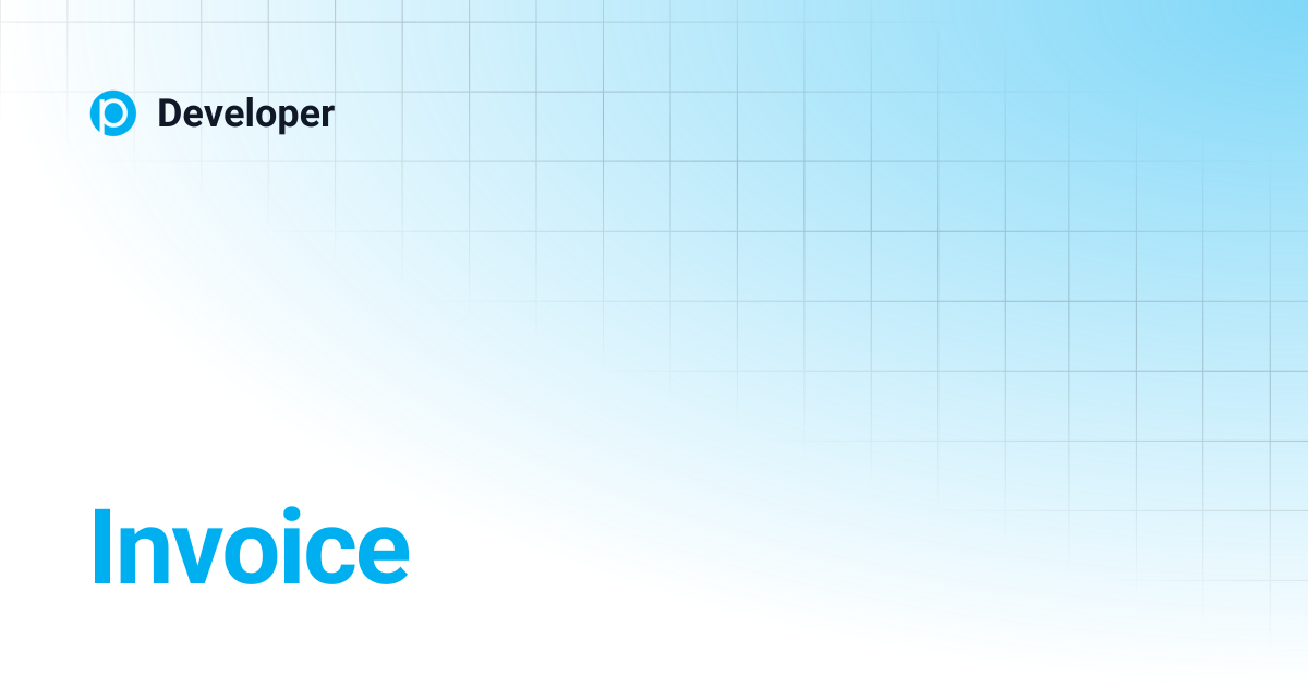 Invoice | Developer