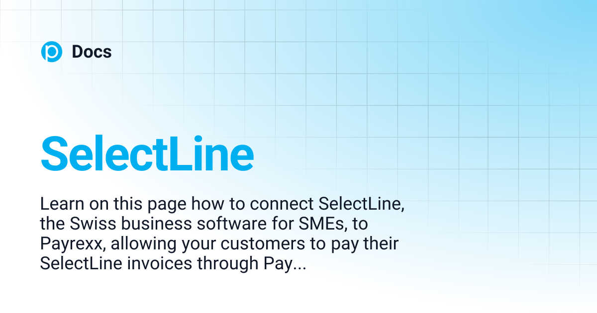 SelectLine | ENGLISH | Docs