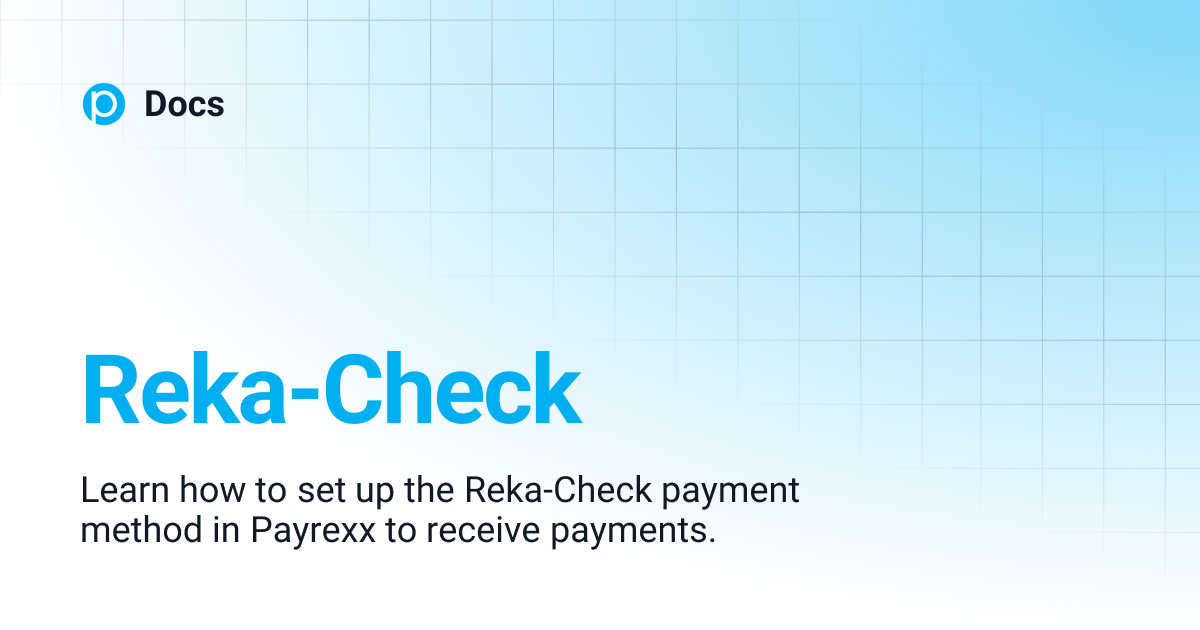 Reka-Check | ENGLISH | Docs