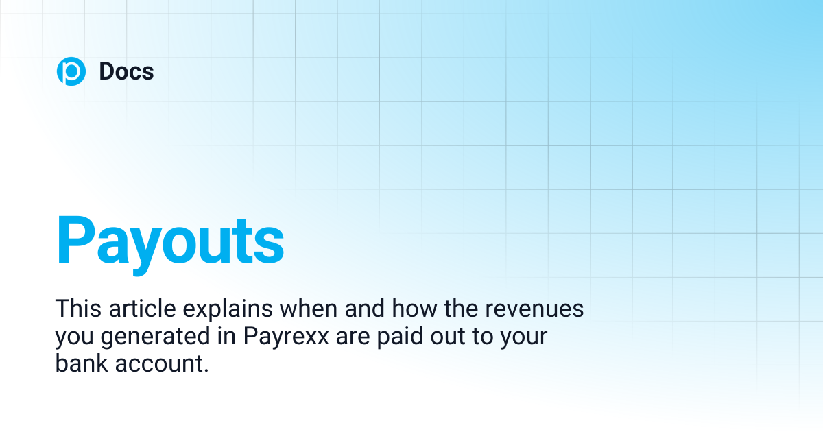 Payouts | ENGLISH | Docs