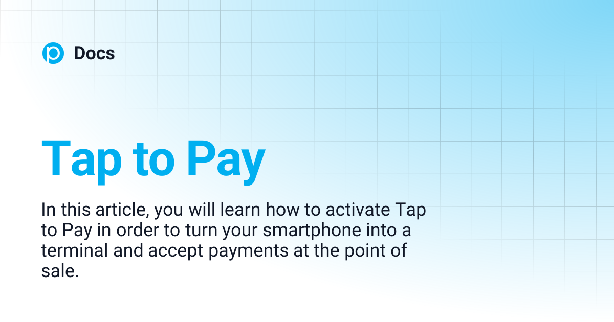 Tap to Pay | ENGLISH | Docs