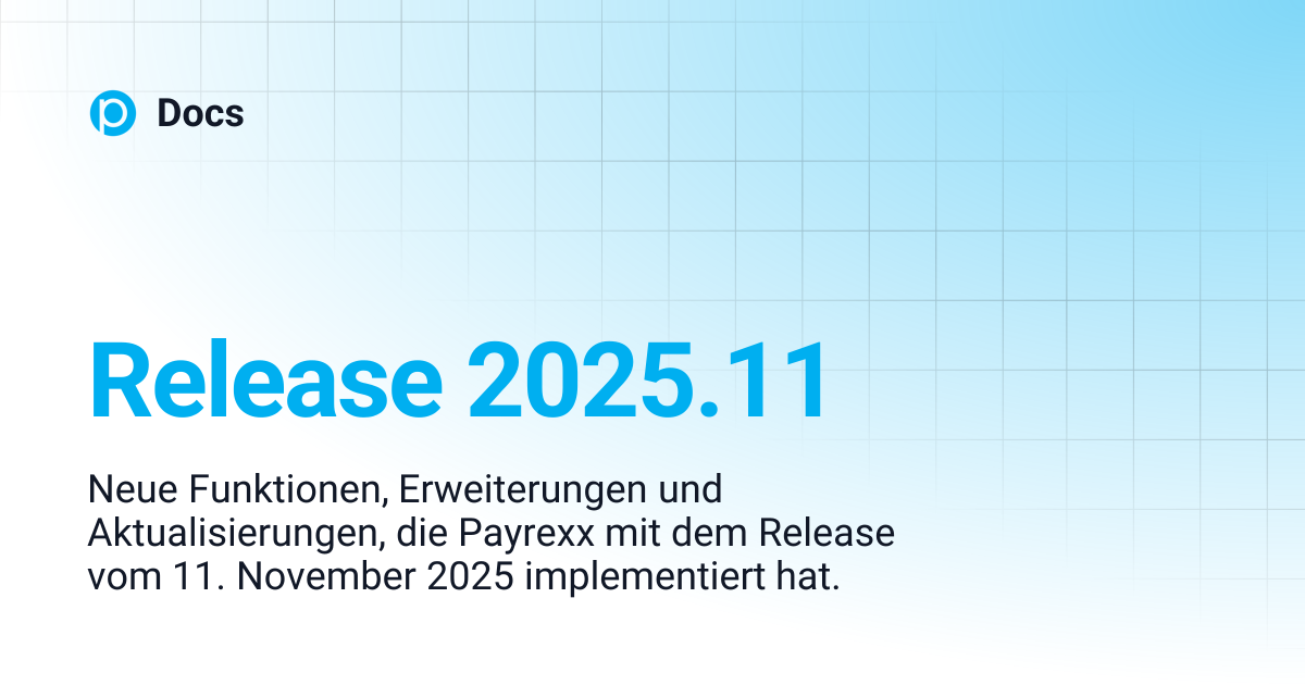 Release 2025.11 | Docs