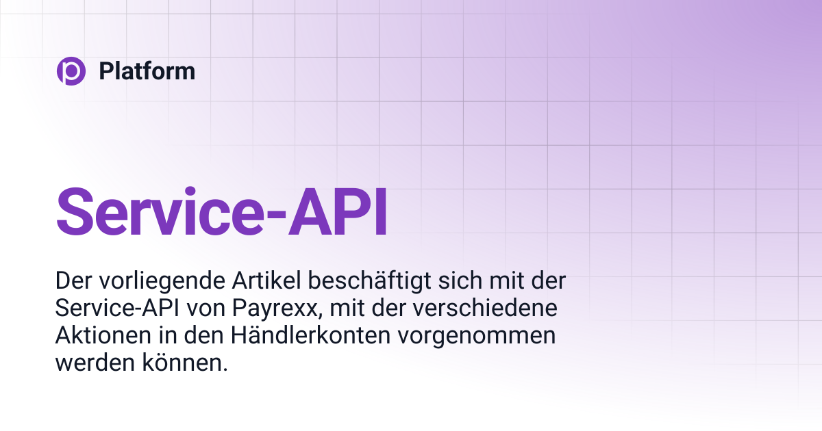 Service-API | Platform